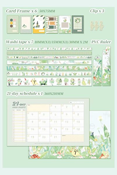 Buka Shops مجموعة سلسلة "غابة بيتر السرية" المكونة من 149 قطعة، مجموعة هوايات فاخرة، دفتر ملاحظات مغناطيسي في علبة، مجموعة يوميات