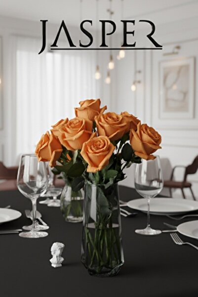 JASPER 1 Piece Artificial Orange Rose Valentine's Day Engagement Promise Gift Teacher's Day