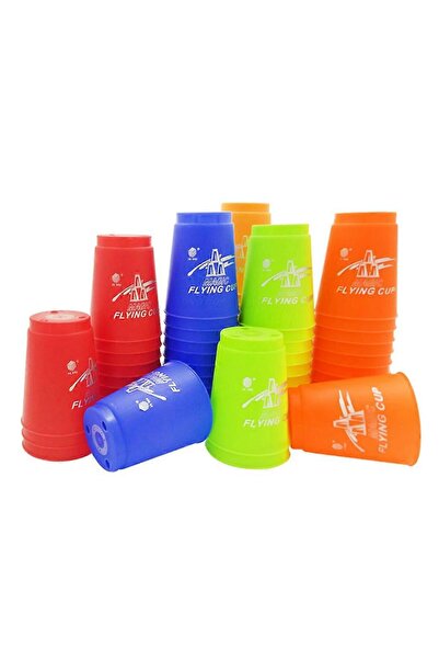 Speedstacks عبوة من ١٢ كوبًا سريع التكديس - أكواب بلاستيكية رياضية قابلة للتك...