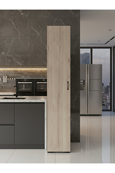 Free Home Premium MDF Ürün Line Banyo Dolabı Düzenleyici Organizer Uzun Raf ÜnitesiKapaklı Slim Koridor Dolabı