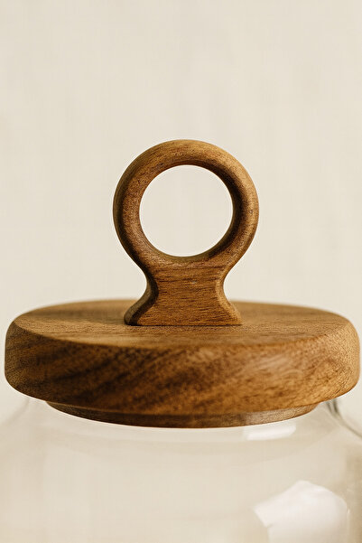 Bohemian 1100 ml Akasya Kapaklı Ring Cam Kavanoz