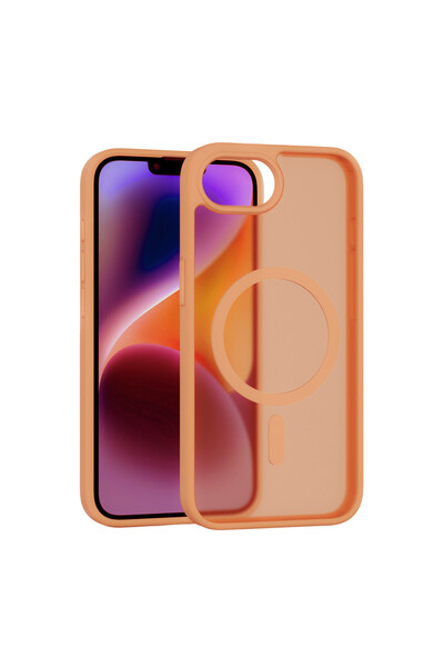 ceppark غطاء جوال آيفون 16E من BFS بتقنية MagSafe - برتقالي