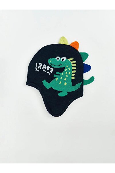 LC Waikiki Dinosaur Embroidered Boy's Beanie (W5)