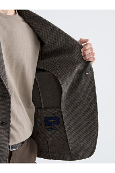 LC Waikiki Бежевий стандартний фасон чоловічий блейзер