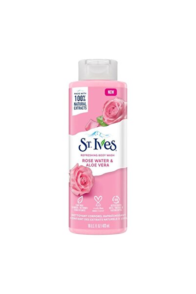 St. Ives Body Wash - Rose Water & Aloe Vera, Refreshing Cleanser, 16 Fl Oz