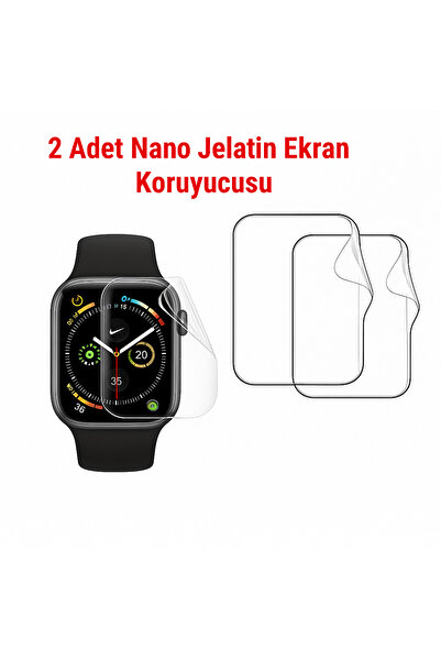 redmud teknoloji 2 Pcs Nano Gelatin Screen Protector Compatible with Apple Watch Series 6 40 mm