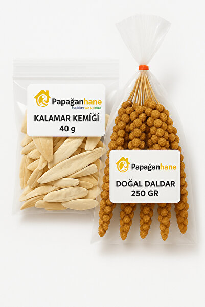 Papağanhane Doğal Daldarı 250 Gr + Kalamar Kemiği(kırıklı-düz) 40 Gr Seti | K...