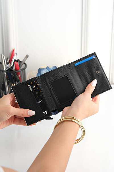 Blatoune Polo Unisex Denim Leather Wallet – Premium Quality Aluminum Mechanism, Card Holder for Women & Men