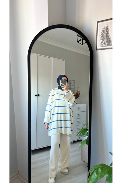 Genel Markalar Mavi Çizgili Kazak