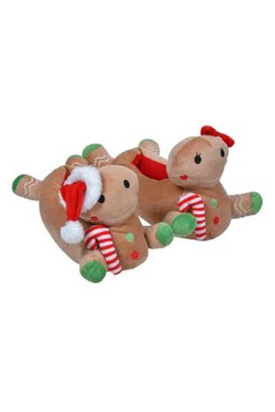 Silver Star Family 3D Cookies Christmas Slippers