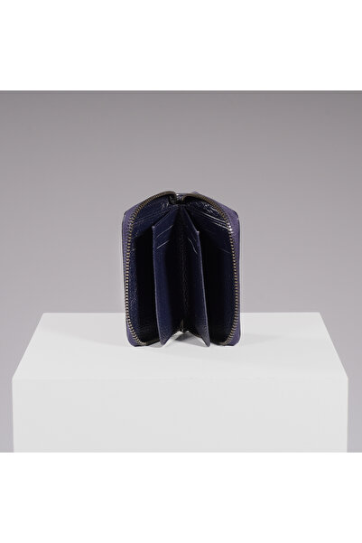 DEERDERİ Rhode Vintage Genuine Leather Zipper Card Holder Wallet