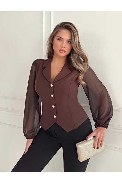 STEPS Plus size chiffon sleeve vest