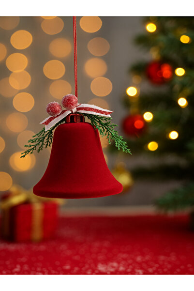 party mix New Year Bell Red 20 cm – Christmas Tree Ornament / Christmas Party...