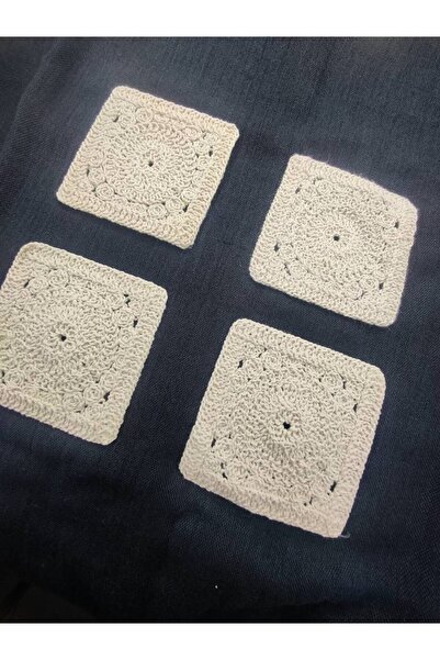 FASHİON DANTEL PAMUK DANTEL GÜPÜR APLİK CEPLİK KARE MİNİ PANO DESEN 4 ADET