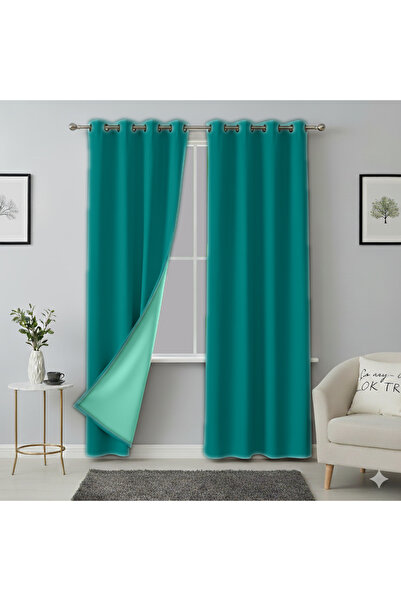MebelPort Curtain Double Blackout 100% Blackout Bird's Eye Plantation (Two-Leaf)