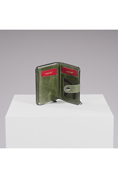 DEERDERİ Thyke Vintage Leather Wallet Card Holder