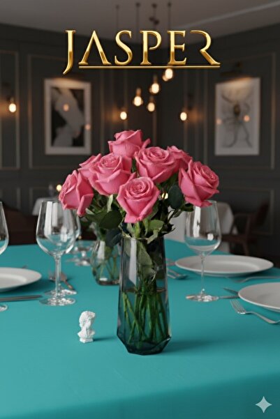 JASPER 1 Adet Yapay Pembe Gül Sevgililer Günü Nişan Söz Hediye Öğretmenler Günü