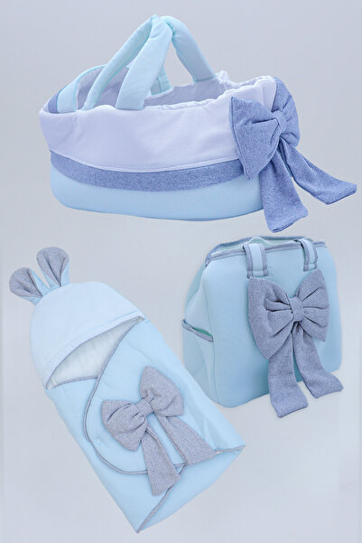 Sitilin طقم عربة أطفال فاخرة للأولاد مع بطانية وحقيبة وسرير محمول للأطفال STL7117