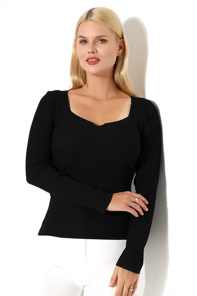 Devinka Жіноча блуза з довгими рукавами та коміром