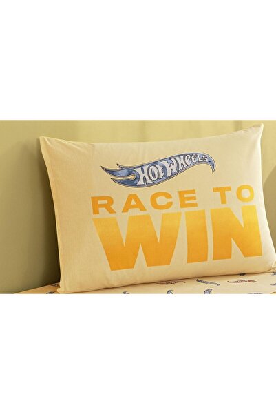 Taç Licensed Hotwheels Patterned 100% Cotton Fabric 1 Piece Pillowcase 50X70 cm