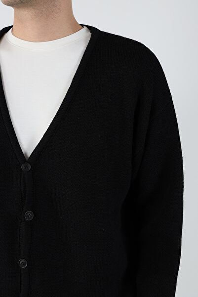 Mesfeno Oversize Buttoned Knitwear Cardigan