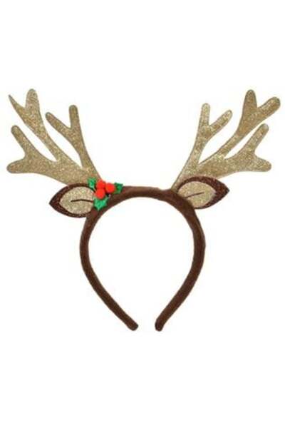 OEM Cunună de păr de Crăciun cu coarne aurii
