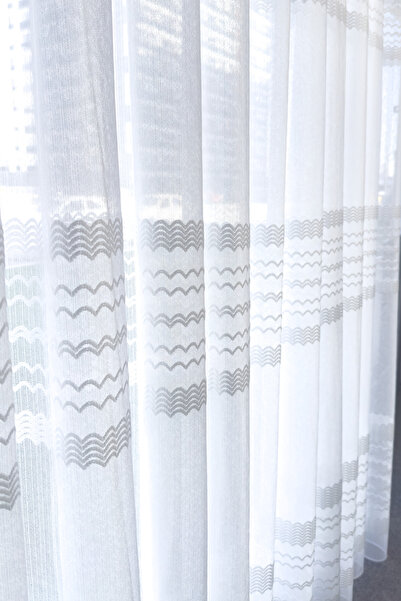 Brillant Tül Perde Beyaz Keten Pamuk Yumuşak Zemin Seyrek Pileli Yeni Sezon