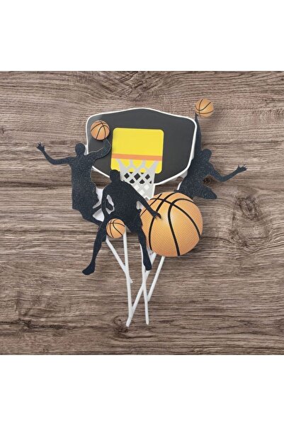 parti sürprizi Basketball Theme 5-Piece Toothpick Set