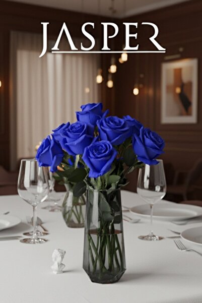 JASPER 1 Piece Artificial Navy Blue Rose Valentine's Day Engagement Promise Gift Teacher's Day