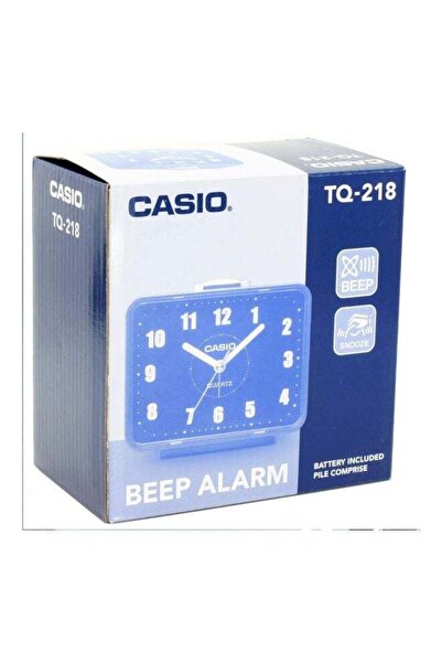 Casio Analog Table Alarm Clock White/Black 9 × 10.7 × 6cm
