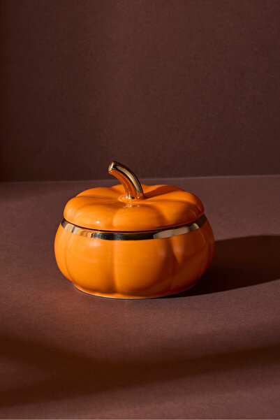 Perotti Balkabak Porcelain Storage Container with Lid 8.5 X8.5 X3.6 cm