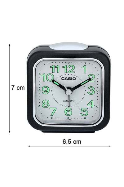 Casio Square Shape Analog Alarm Clock Assorted Color 7.7×7.2×4.9cm