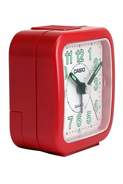 Casio Analog Alarm Clock White/Red/Green 6.7x6.4x3.4cm