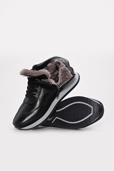 FAST STEP Genuine Leather & Fur Men's Classic Boots 245Kma064-2