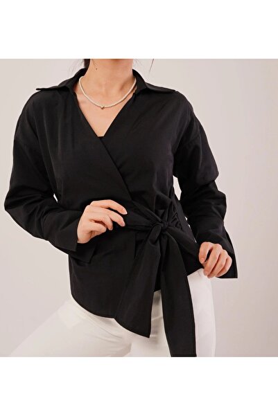 Noa Noa Lacing Detail Long Sleeve Shirt