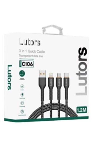 lutors 3-in-1 Fast Charging Cable - C106