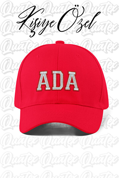 QUATEX [İSTEDİĞİNİZ İSMİ NAKIŞLA YAZIYORUZ] - Kişiye Özel Şapka - Kırmızı %10...