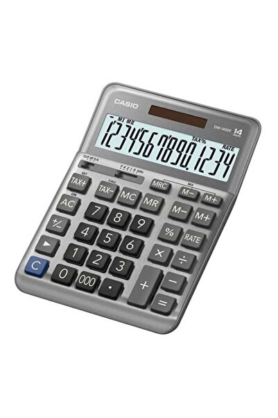 Casio 12-Digits Electronic Calculator DM-1400F-W-DP Silver