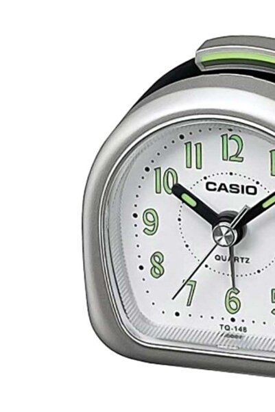 Casio Table Analog Alarm Clock Black/Grey 6.1cm
