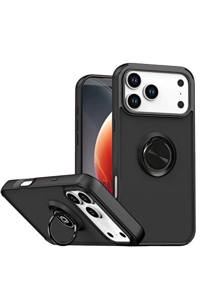 NewFace غطاء سيليكون لهاتف ابل ايفون 17 برو من اس بي تي ار اس اس (173333) - أسود