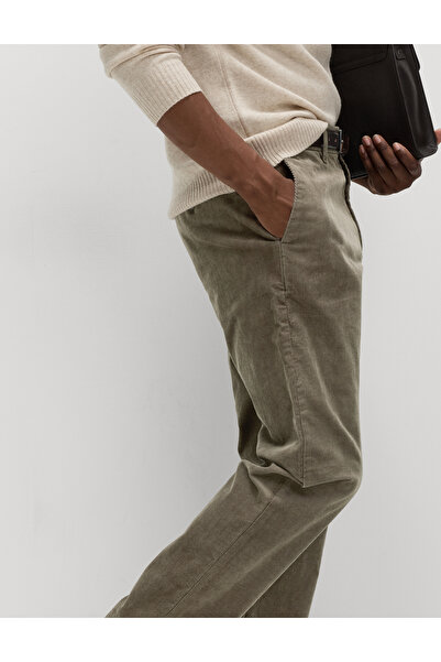 Marks & Spencer Regular Fit Kadife Esnek Chino Pantolon