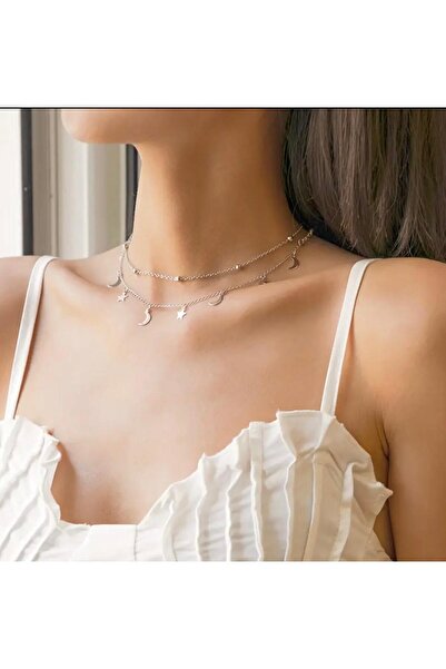 derokas Stainless Steel Trend Exquisite Stylish Design Women Charm Necklace