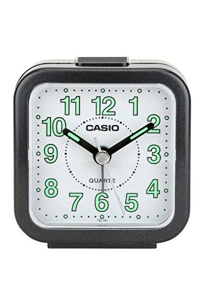 Casio Analog Alarm Desk Clock White/Black/Green 67x64x34mm