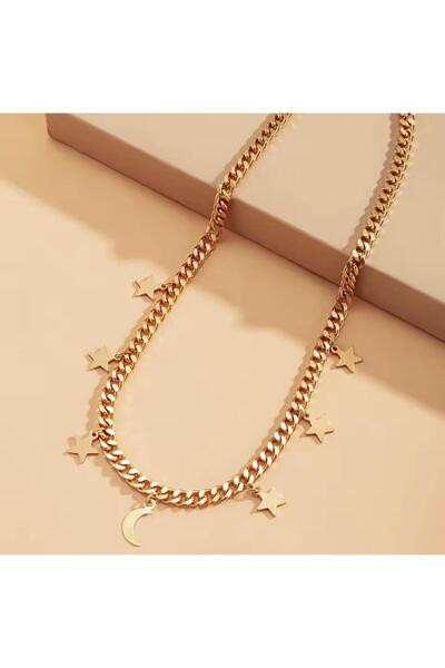 derokas Stainless Steel Trend Exquisite Stylish Design Women Charm Necklace