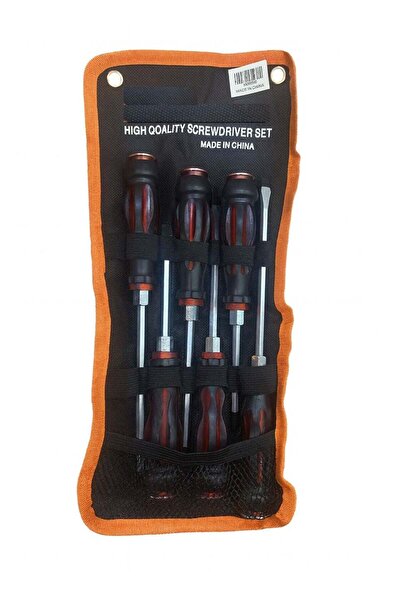 Generic Heavy-Duty Magnetic Screwdriver Set, 6pc (75/100/125/150mm) – Chrome-Vanadium, TÜV/GS Cer
