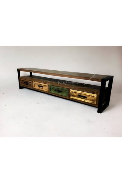 raweyn ALMOND DOĞAL AHŞAP ÇEKMECELİ TV ÜNİTESİ - 100cm