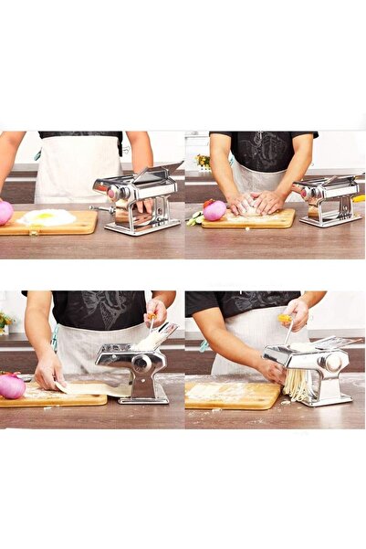 Generic PIAOLING Stainless Steel Pasta Maker Machine Hand Crank - Roller Cutter (Size: 2 knife)