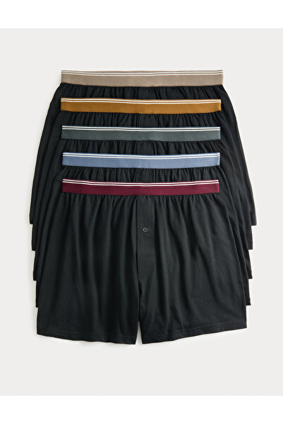 Marks & Spencer 5'li Pamuk Cool & Fresh:trade_mark: Jersey Boxer