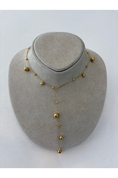 Welch Sarı Altın Y Kolye