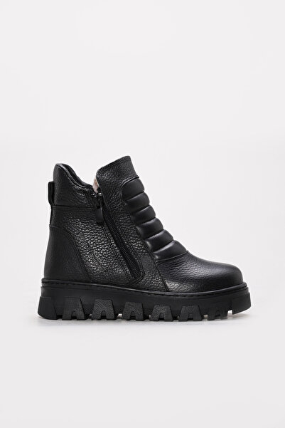 FAST STEP Genuine Leather Fur Unisex Classic Boots 770Kxa260Wx